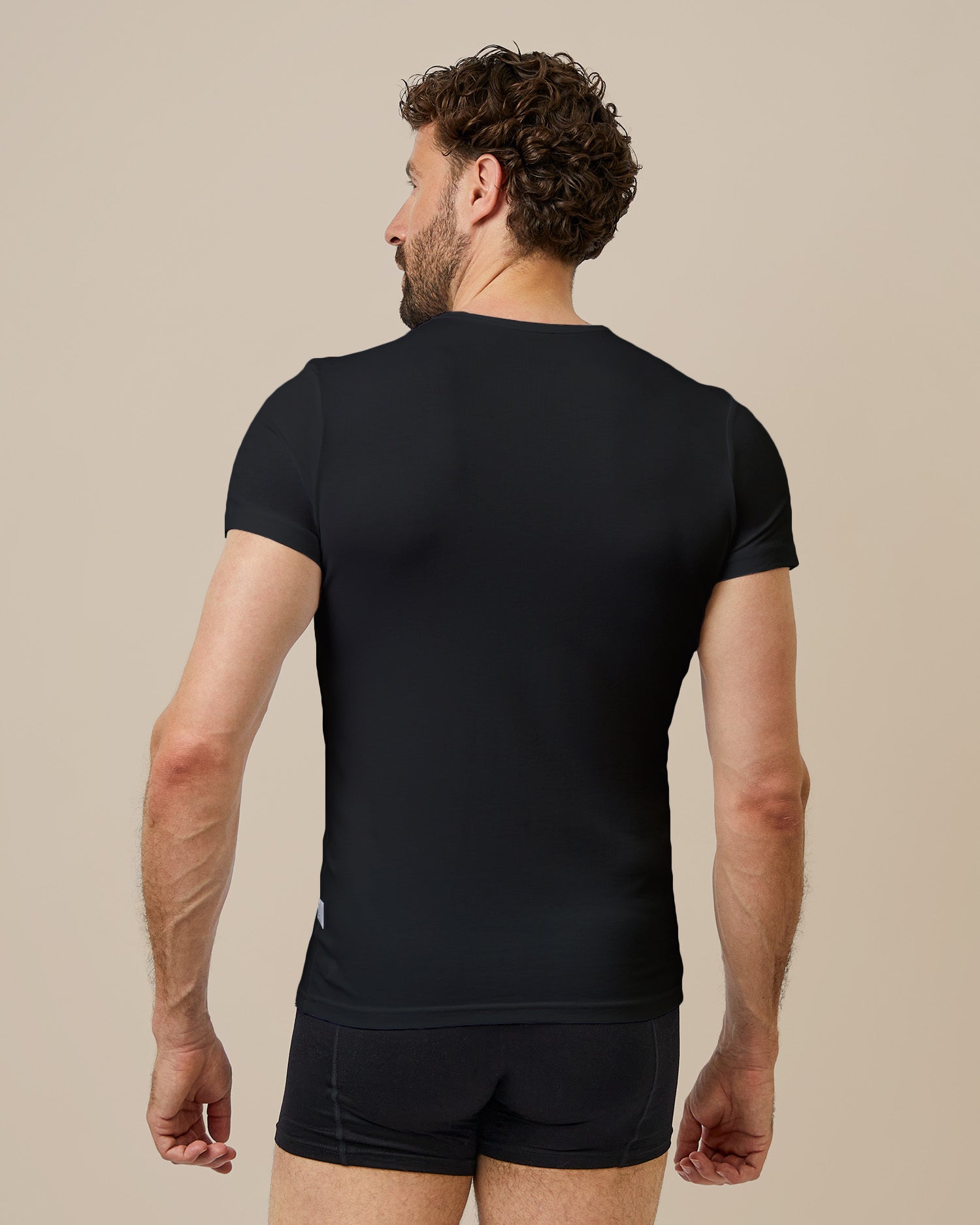 BOXR | Camiseta De Bambú - Pack de 4 - Negro - Últimas Unidades
