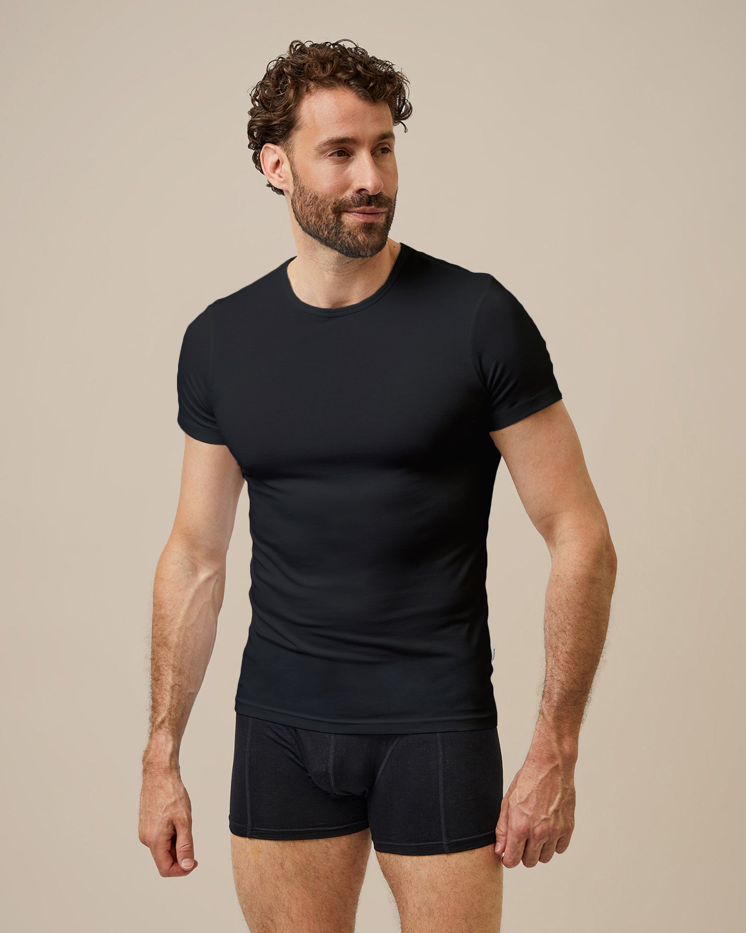 BOXR | Camiseta De Bambú - Pack de 4 - Negro - Últimas Unidades