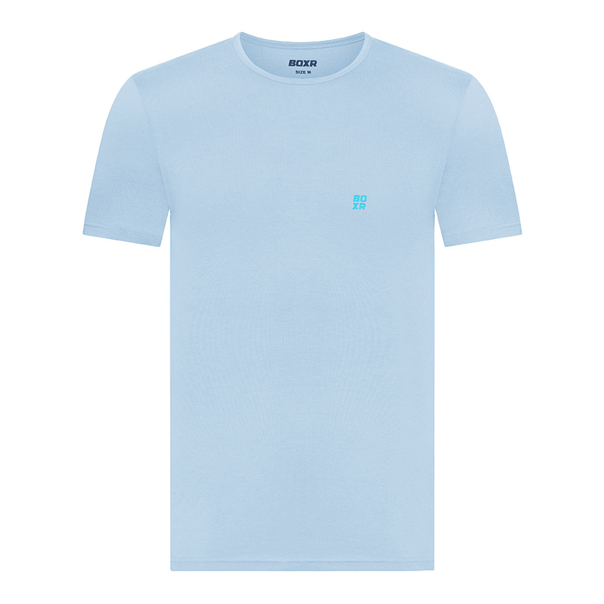 BOXR | Camisetas Casuales de Bambú - Pack de 1 - Azul Claro