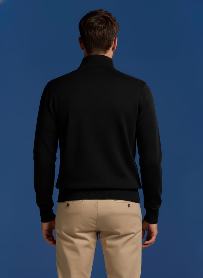 BOXR | Jersey con Cremallera - Negro