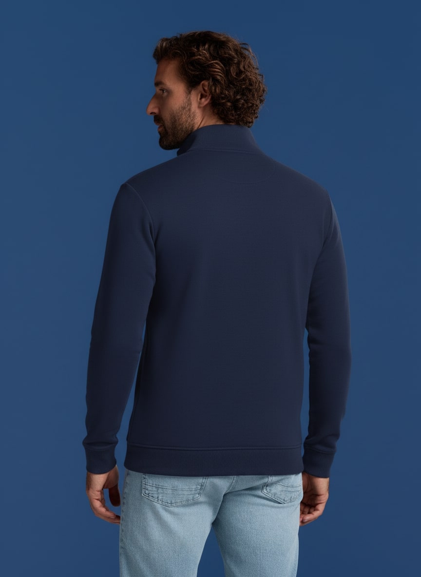 BOXR | Jersey con Cremallera - Azul Marino
