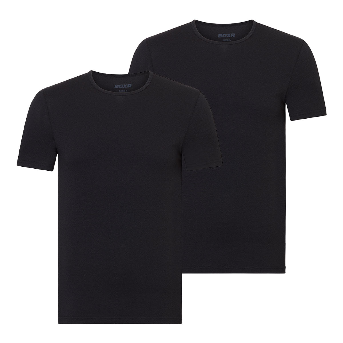 BOXR | Camiseta De Bambú - Pack de 2 - Negro