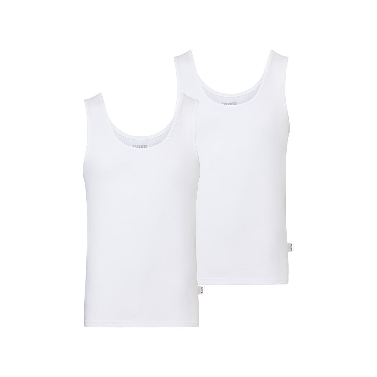 BOXR | Camiseta De Tirantes De Bambú - Pack de 2 - Blanco