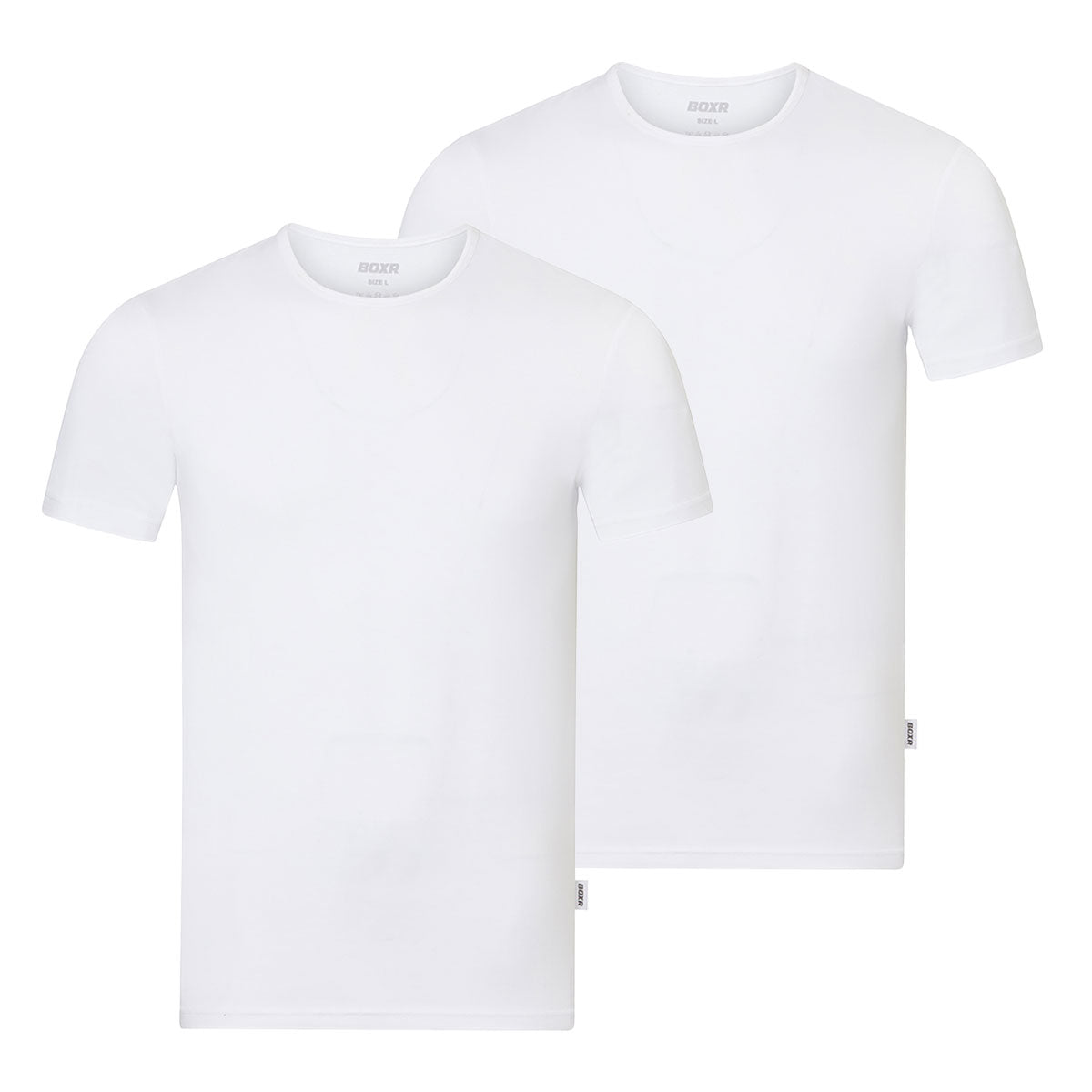 BOXR | Camiseta De Bambú - Pack de 2 - Blanco