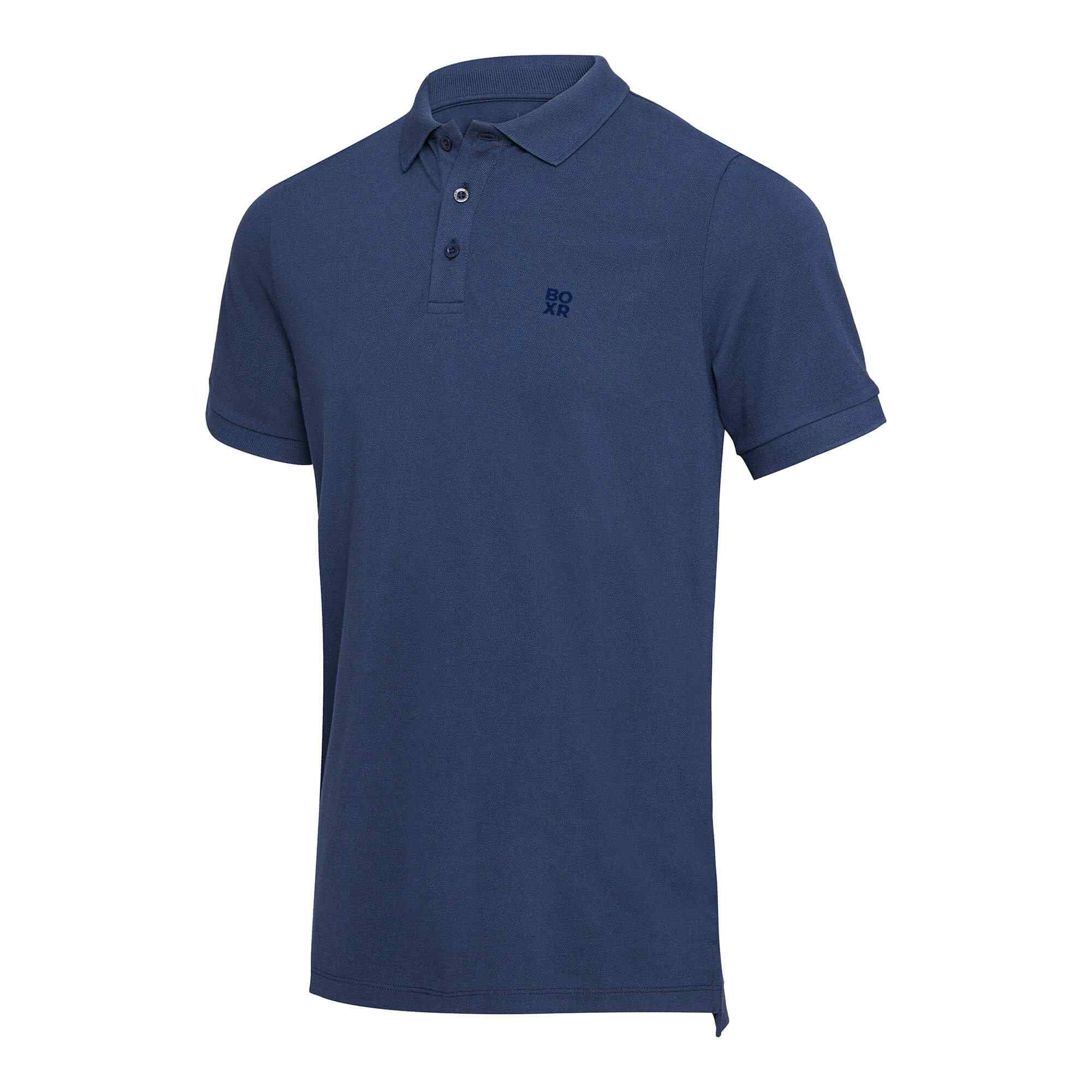 BOXR | Polo de bambú Pack de 2 Negro y Azul Marino