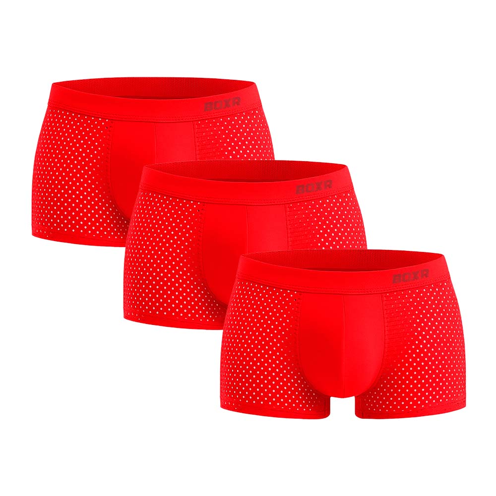BOXR | Boxers De Bambú 2.0 - Pack de 3 - Rojo Fuego
