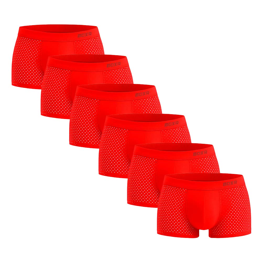BOXR | Boxers De Bambú 2.0 - Pack de 6 - Rojo Fuego