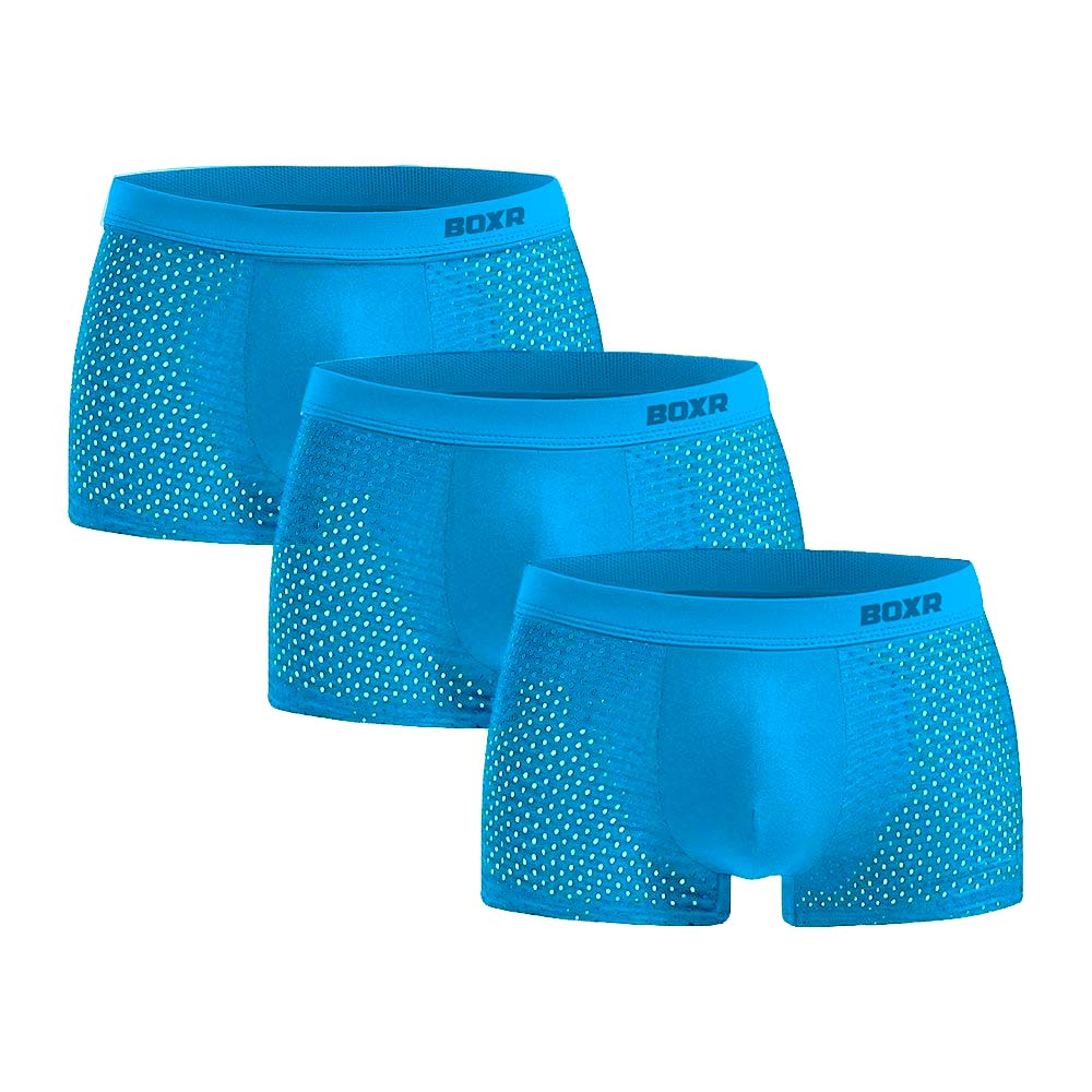 BOXR | Boxers De Bambú 2.0 - Pack de 3 - Azul Océano