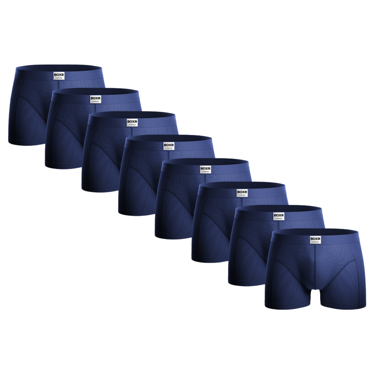 BOXR | Bóxers Clásicos de Bambú - Pack de 8 - Azul