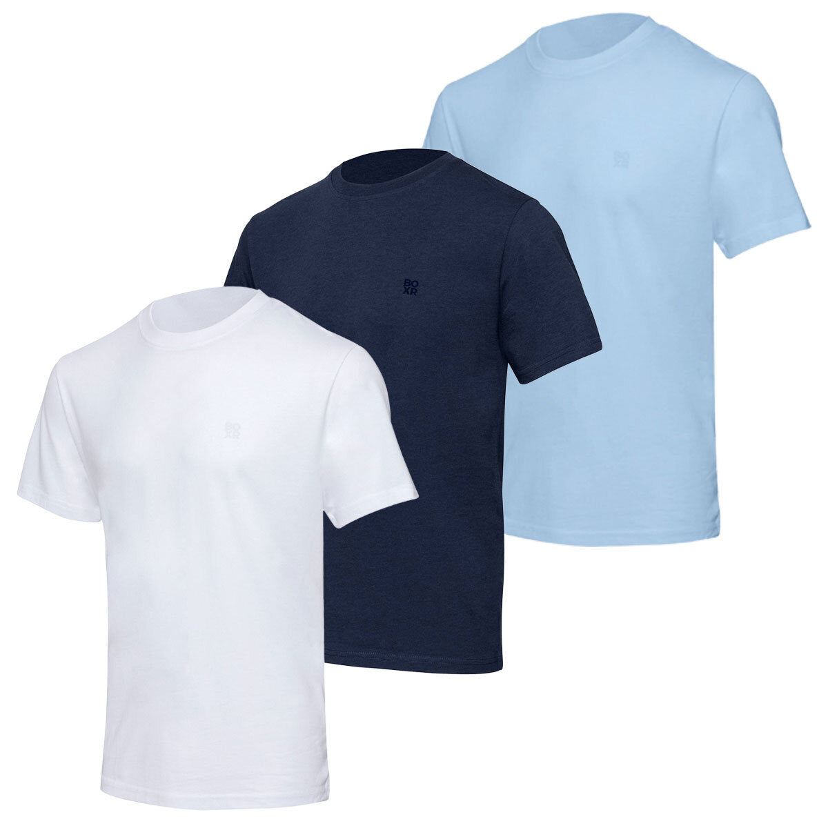 BOXR | Camisetas Casuales de Bambú - Pack de 3 - Multicolor