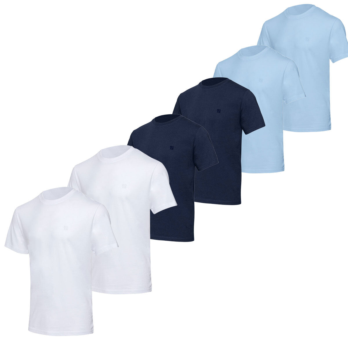 BOXR | Camisetas Casuales de Bambú - Pack de 6 - Multicolor
