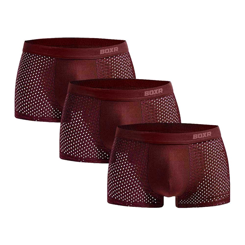BOXR | Boxers De Bambú 2.0 - Pack de 3 - Rojo