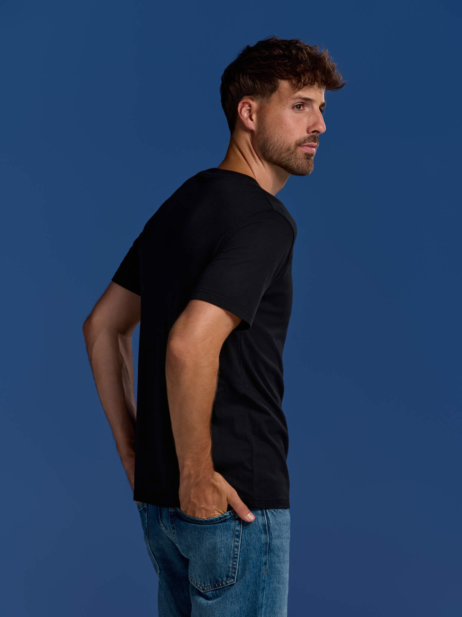 BOXR | Camisetas Casuales de Bambú - Pack de 10 - Negro