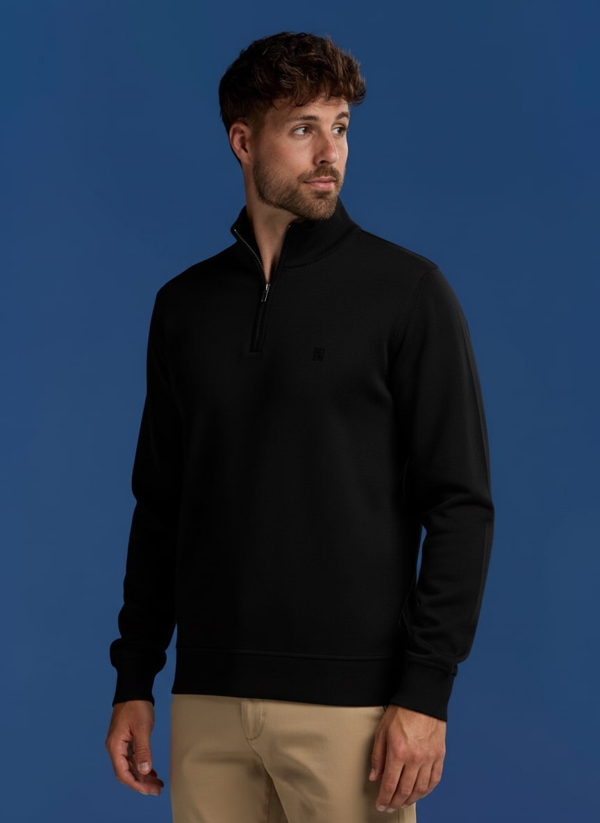 BOXR | Jersey con Cremallera - Negro