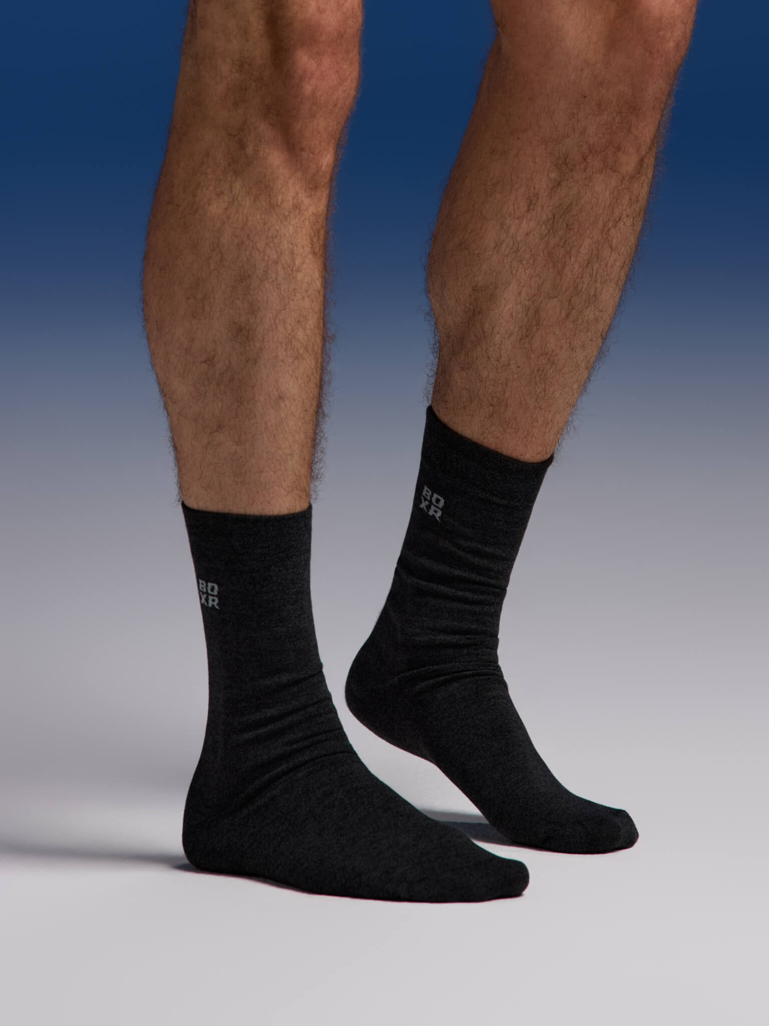 BOXR | Calcetines De Bambú - Pack de 4 - Antracita
