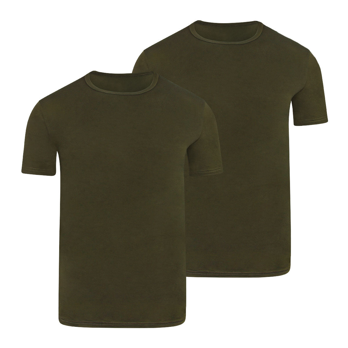 BOXR | Camiseta De Bambú - Pack de 2 - Verde Oliva