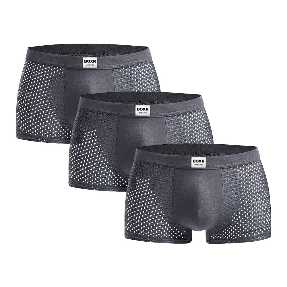 BOXR | Boxers De Bambú - Pack de 3 - Gris