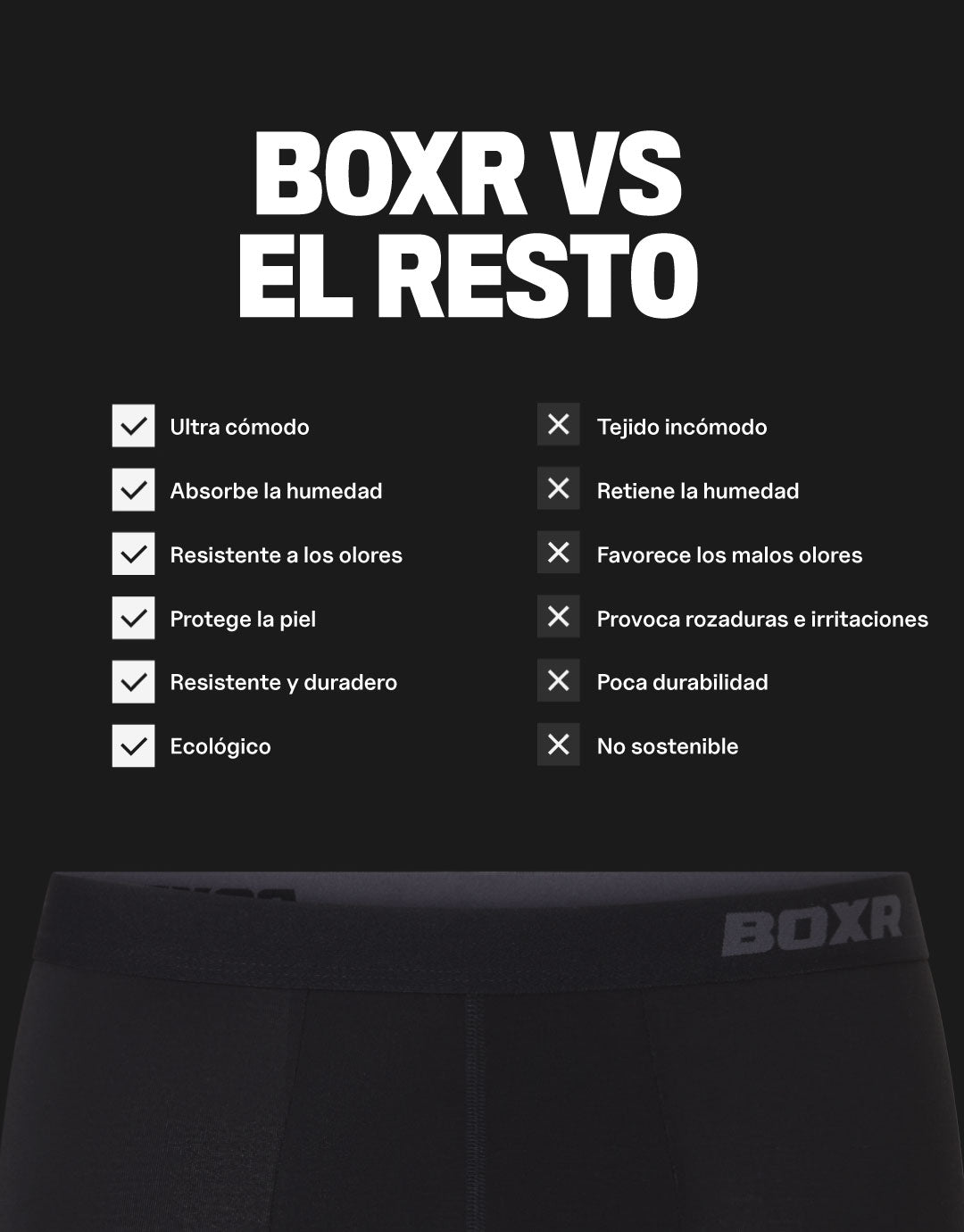 BOXR | Bóxers de Bambú Pro - Pack de 3 - Originales