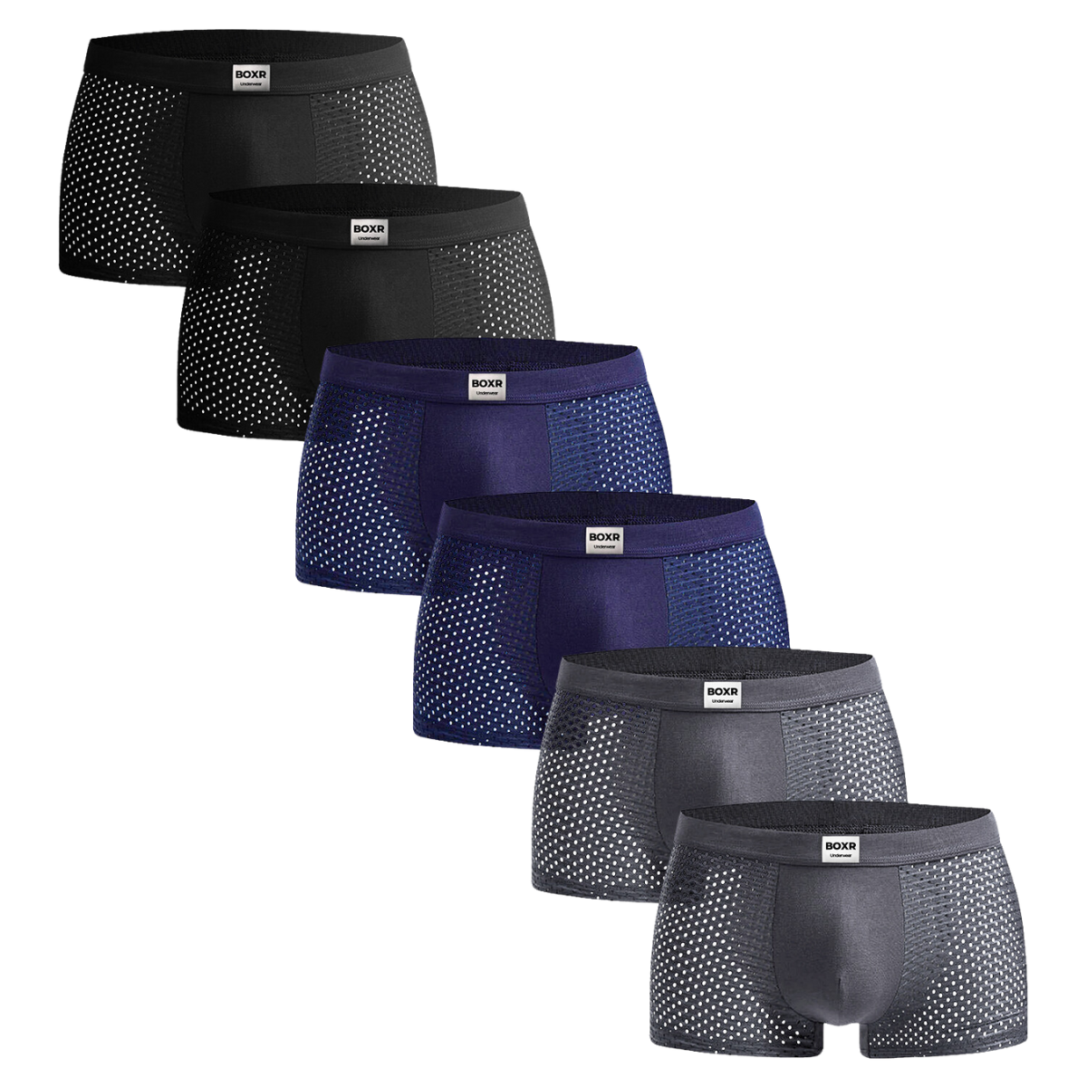 BOXR | Boxers De Bambú - Pack de 6 - Multicolor