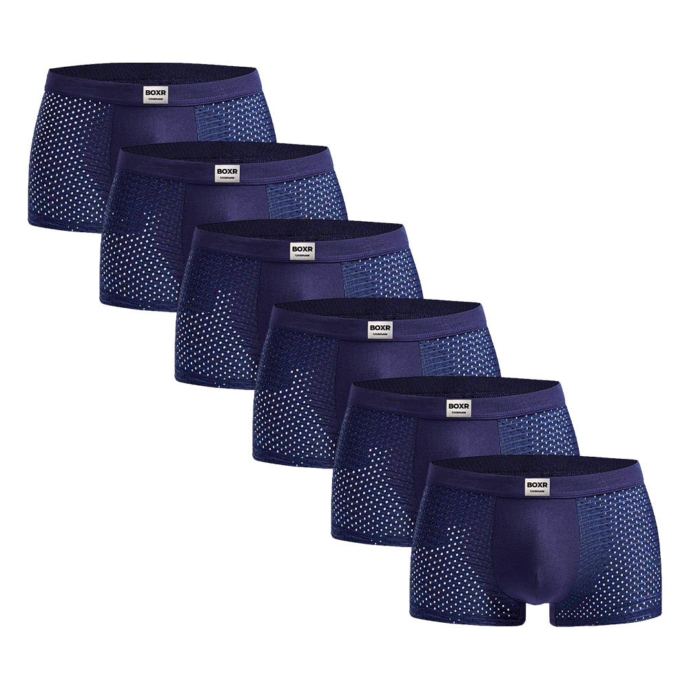 BOXR | Boxers De Bambú - Pack de 6 - Azul