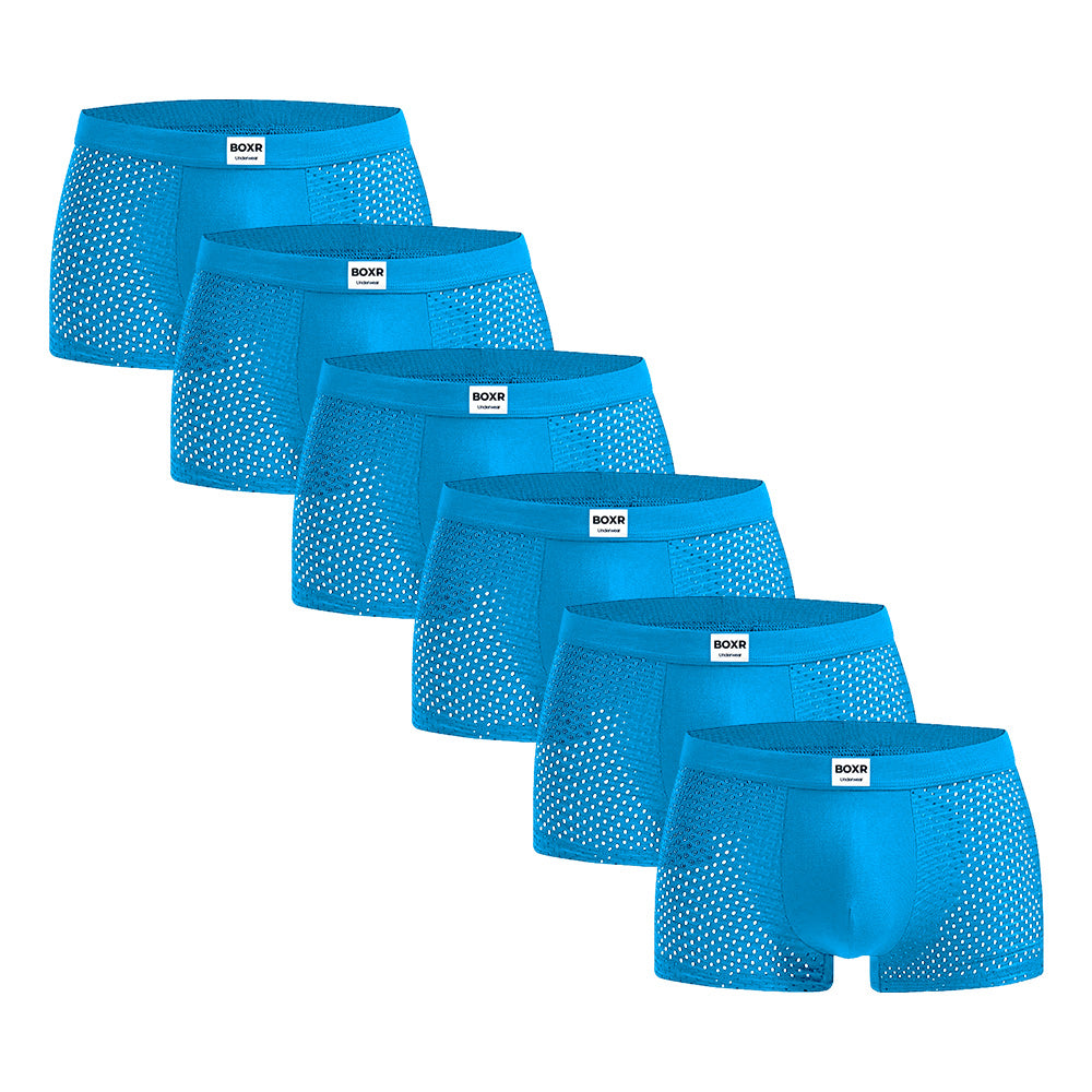 BOXR | Boxers De Bambú - Pack de 6 - Azul Océano