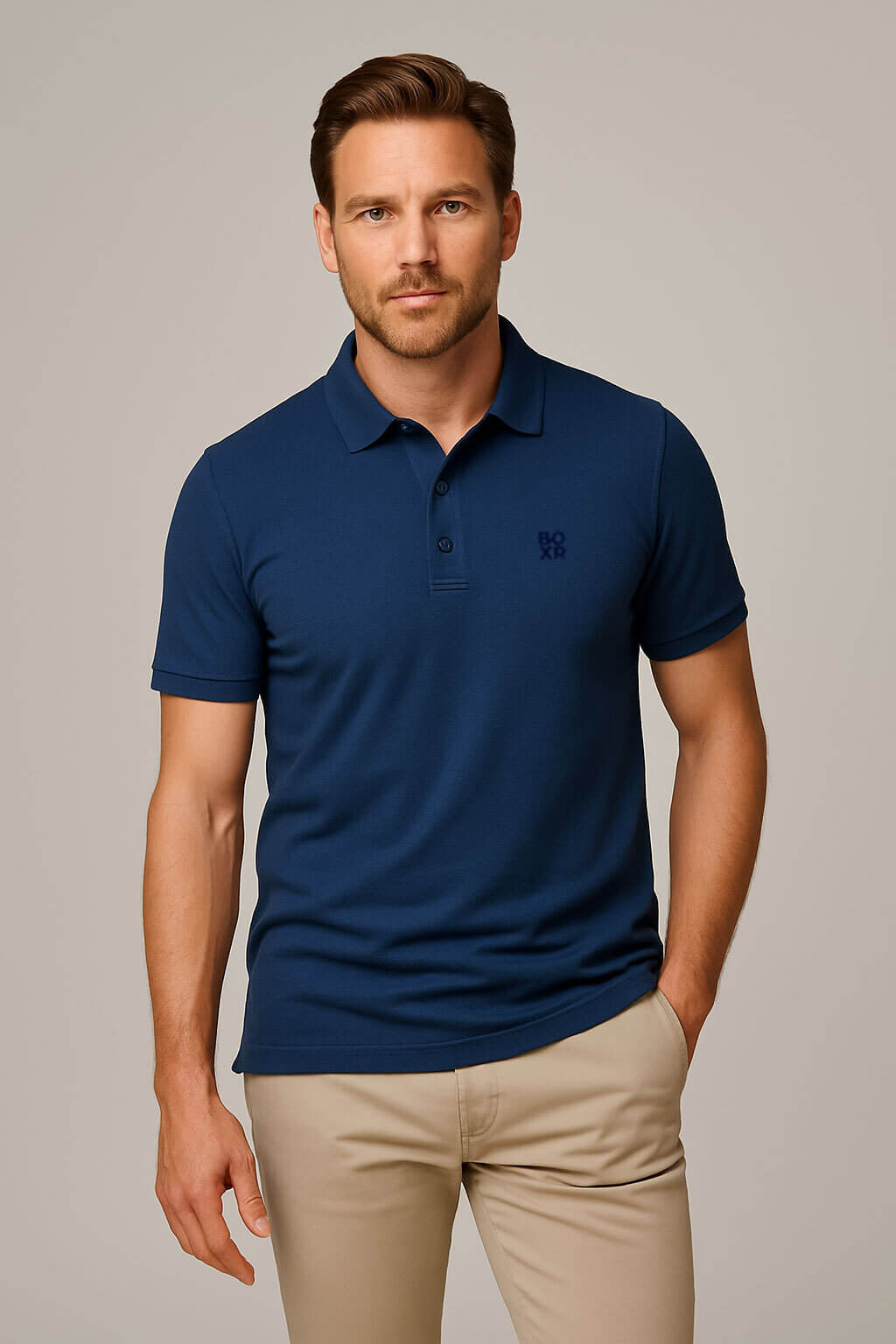 BOXR | Polo de bambú Azul Marino