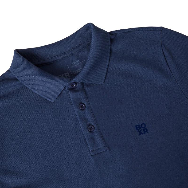 BOXR | Polo de bambú Pack de 2 Negro y Azul Marino