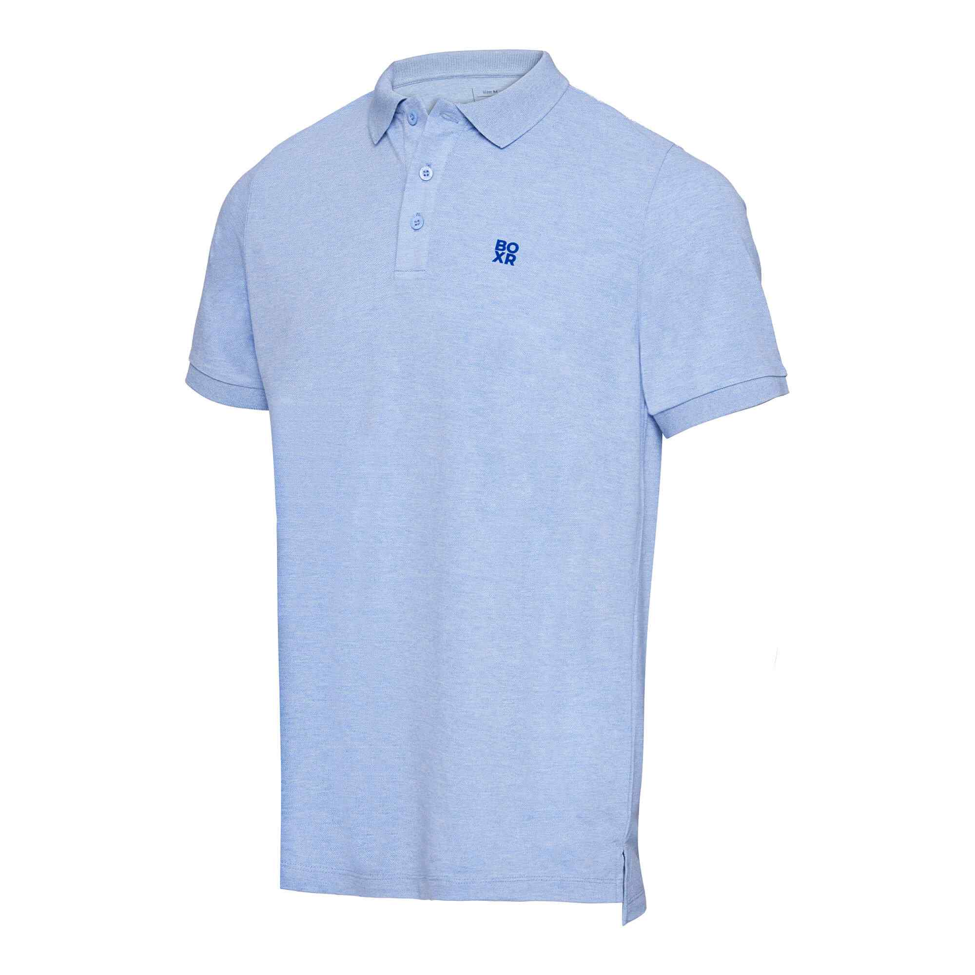 BOXR | Polo de bambú Azul Claro Melange
