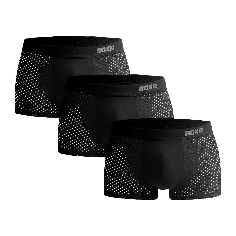 BOXR | Boxers De Bambú 2.0 - Pack de 3 - Negro