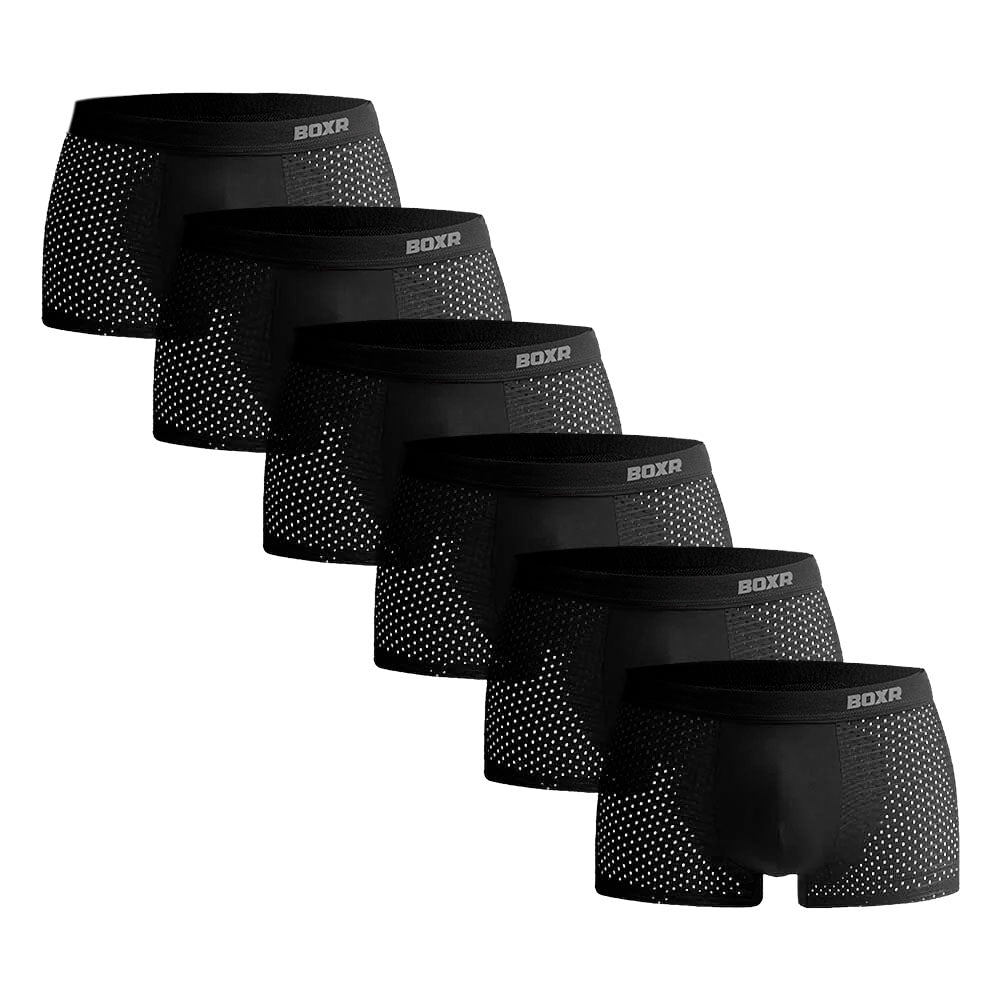 BOXR | Boxers De Bambú 2.0 - Pack de 6 - Negro