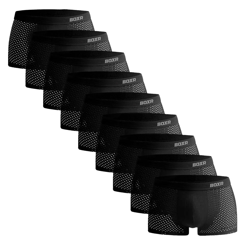 BOXR | Boxers De Bambú 2.0 - Pack de 9 - Negro