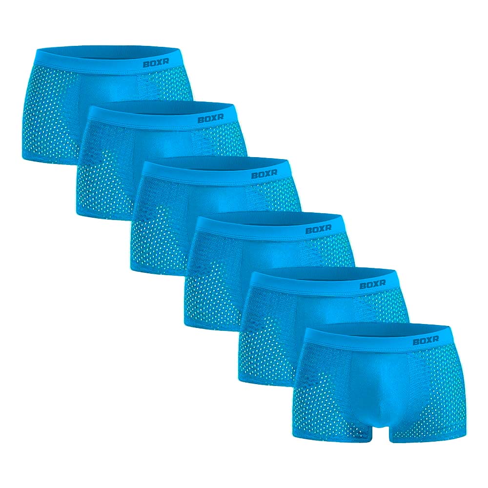 BOXR | Boxers De Bambú 2.0 - Pack de 6 - Azul Océano