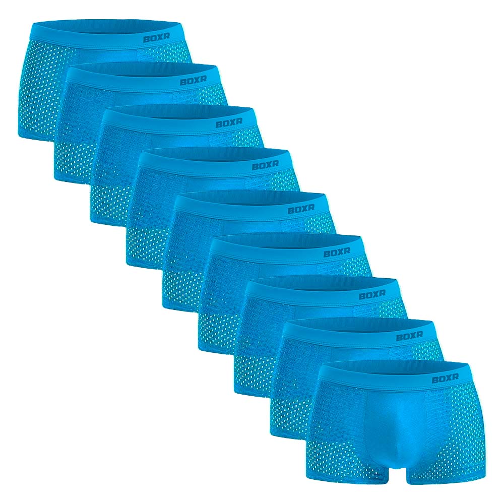 BOXR | Boxers De Bambú 2.0 - Pack de 9 - Azul Océano