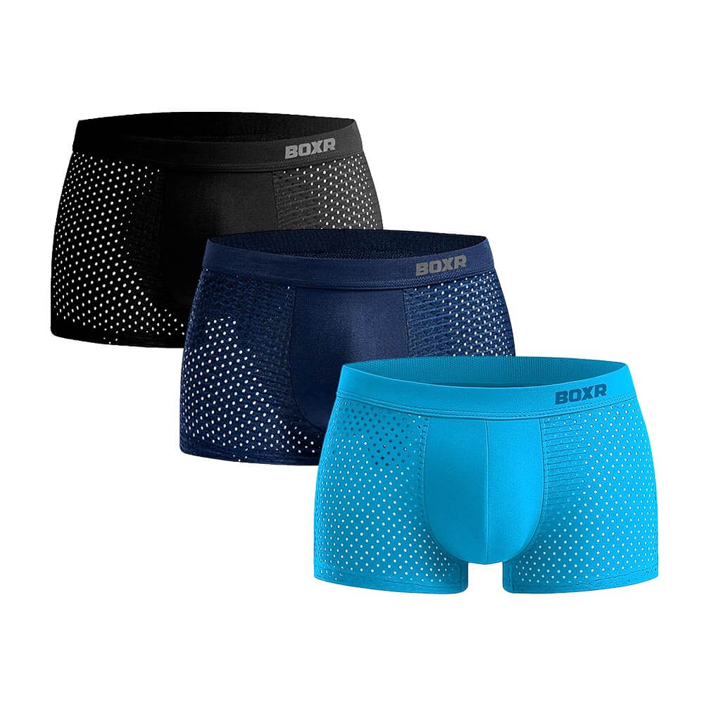 BOXR | Boxers De Bambú 2.0 - Pack de 3 - Azul Soleado