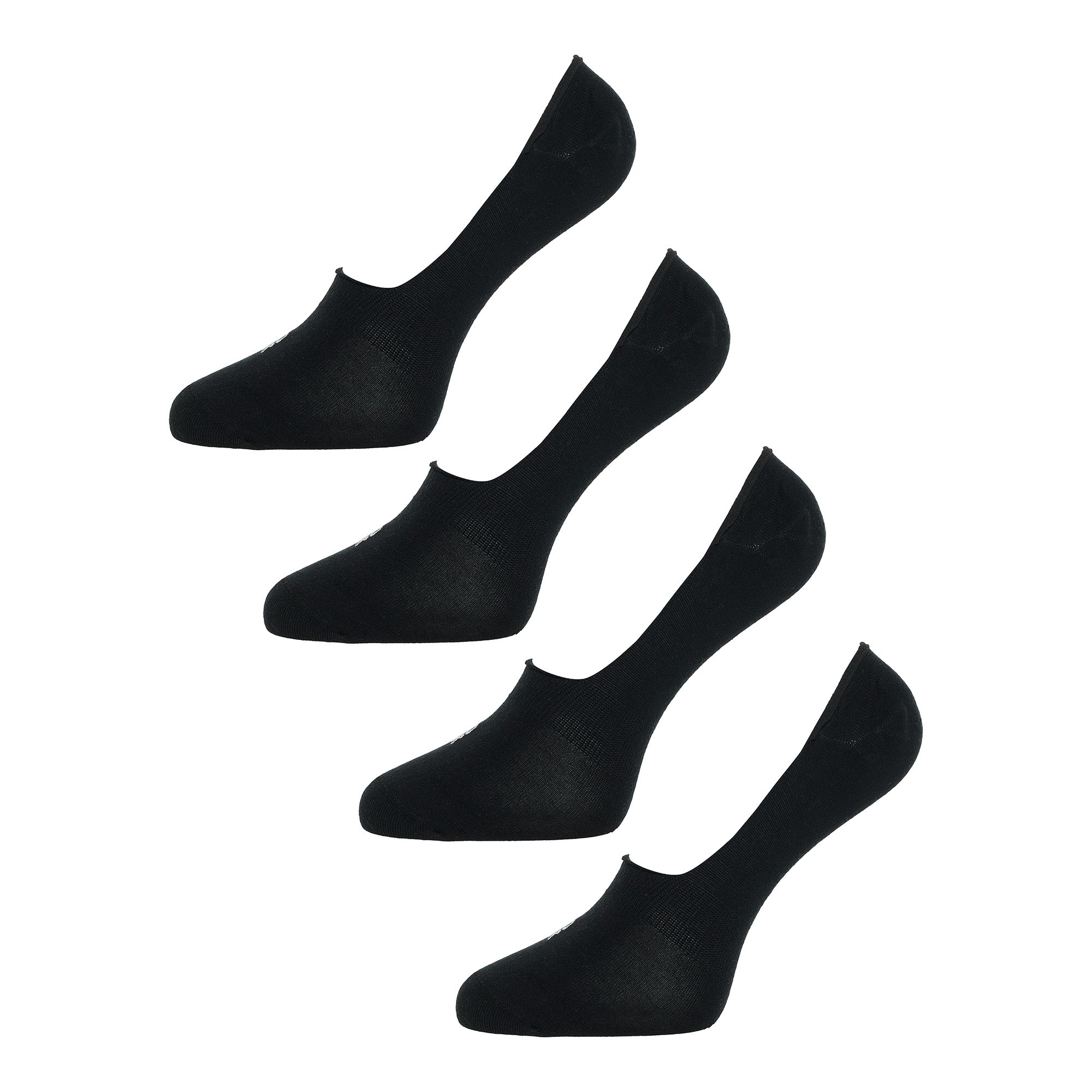 BOXR | Pack De 4 Pies De Bambú Calcetines Bajos Negro