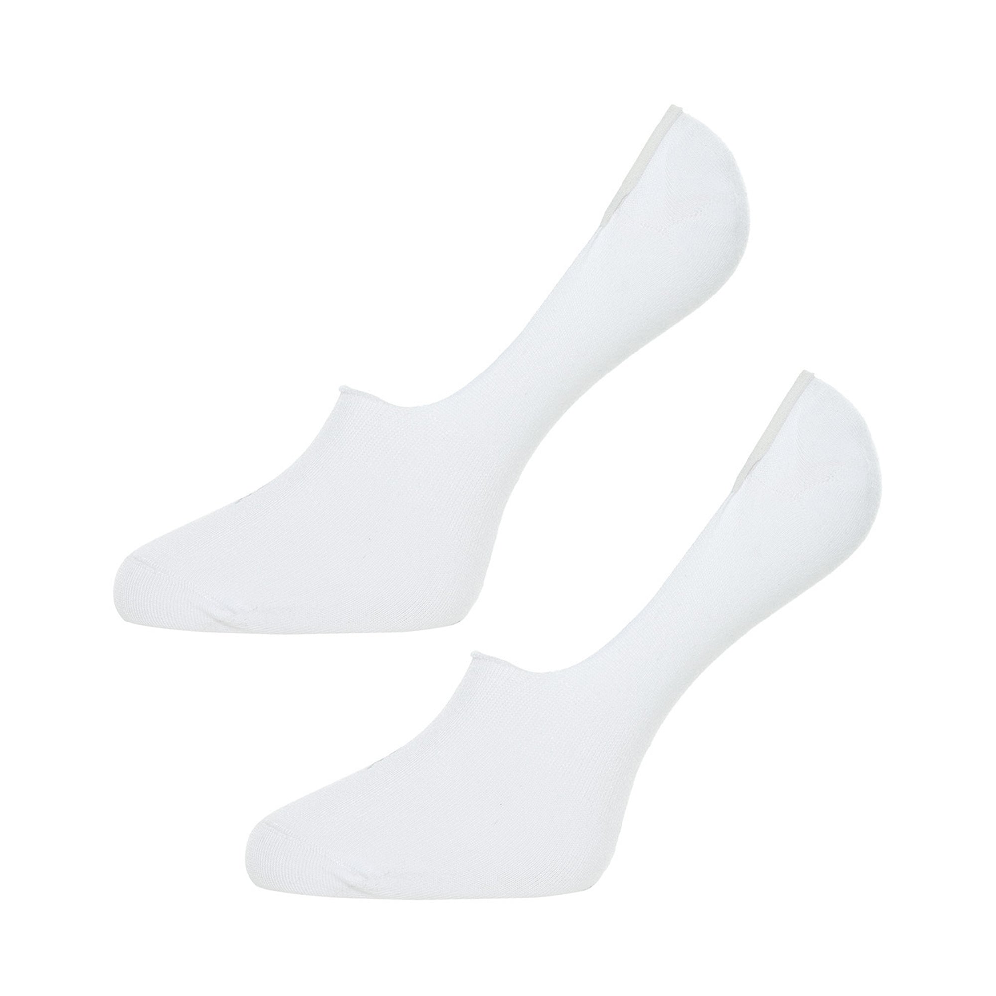 BOXR | Pack De 2 Pies De Bambú Calcetines Bajos Blanco