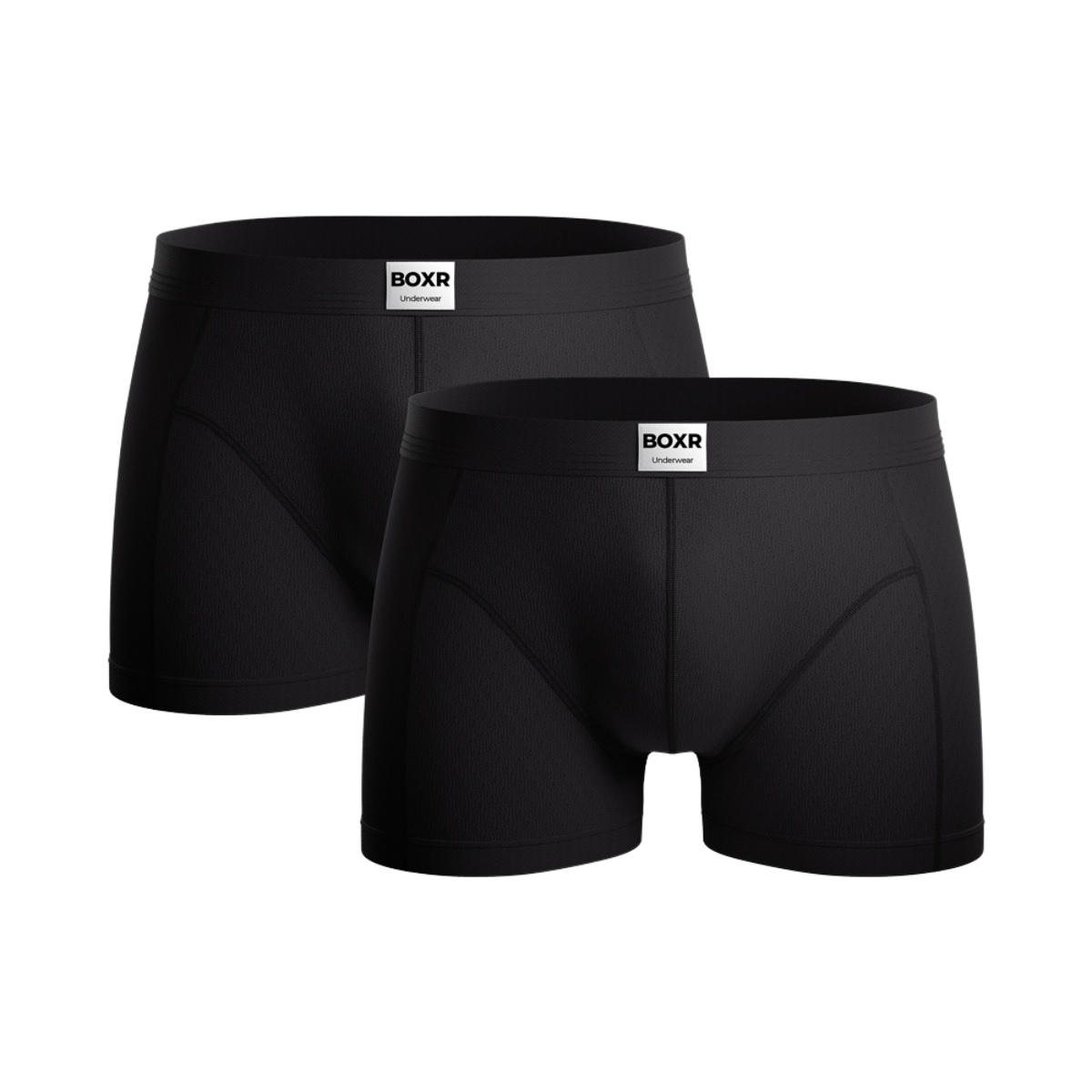 BOXR | Bóxers Clásicos de Bambú - Pack de 2 - Negro