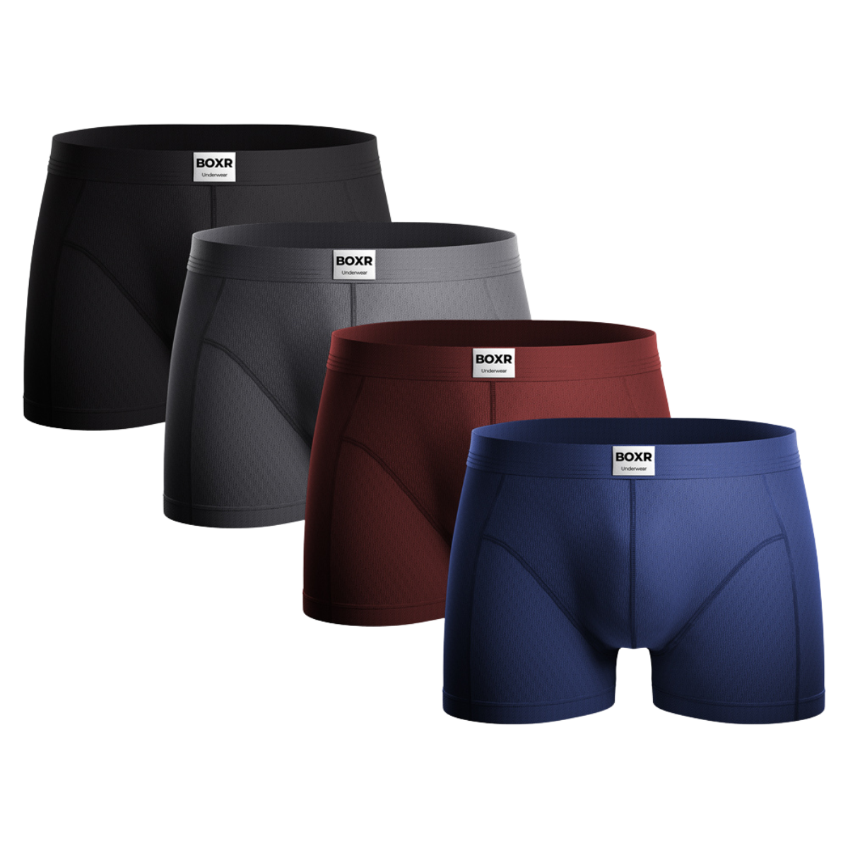 BOXR |  Bóxers Clásicos de Bambú - Pack de 4 - Multicolor