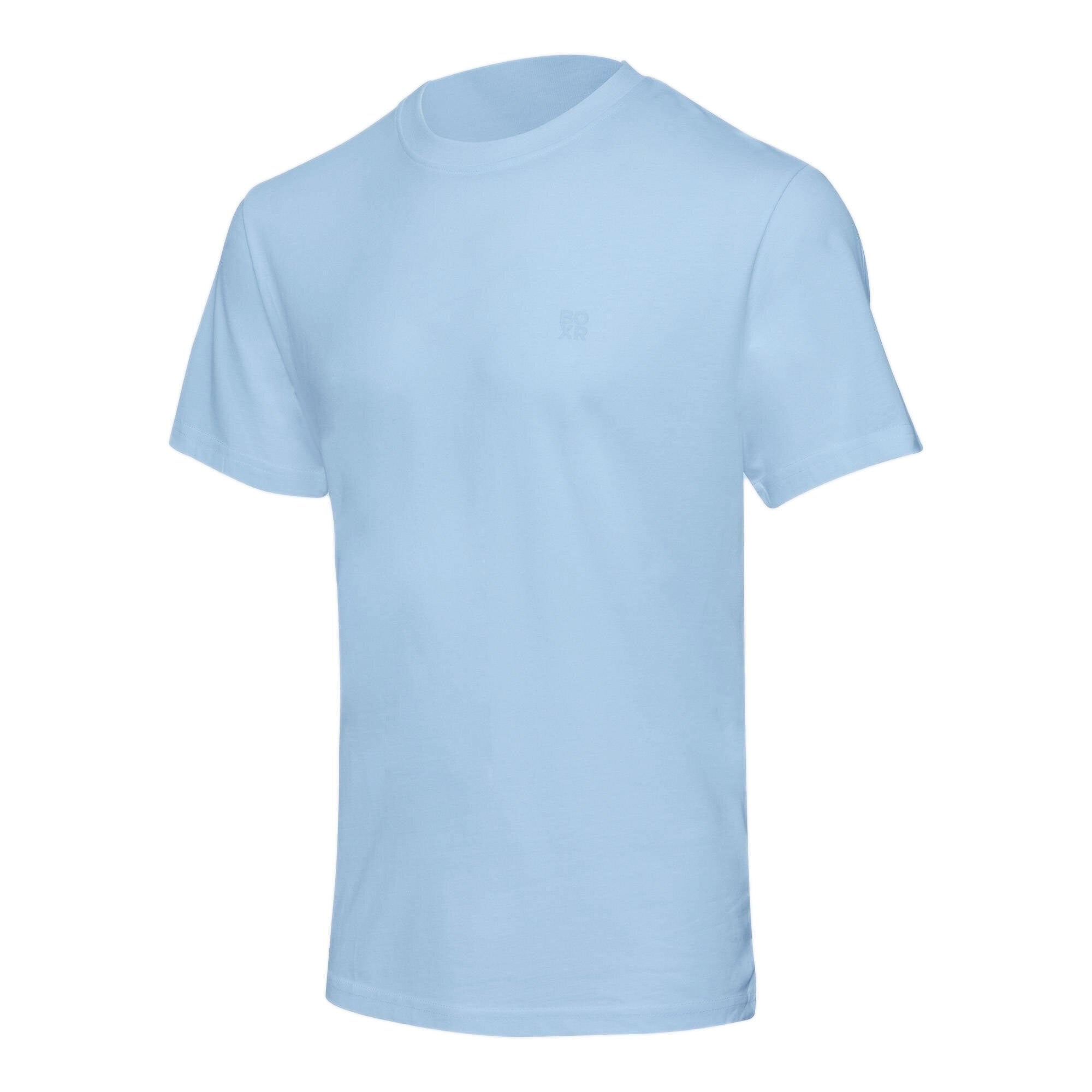 BOXR | Camisetas Casuales de Bambú - Pack de 1 - Azul Claro