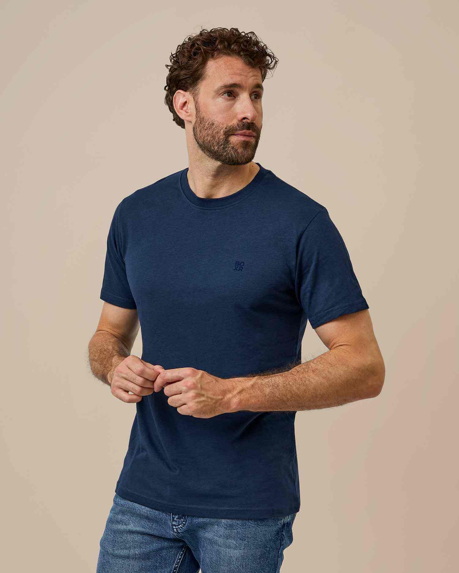 BOXR | Camisetas Casuales de Bambú -  Pack de 3 - Multicolor