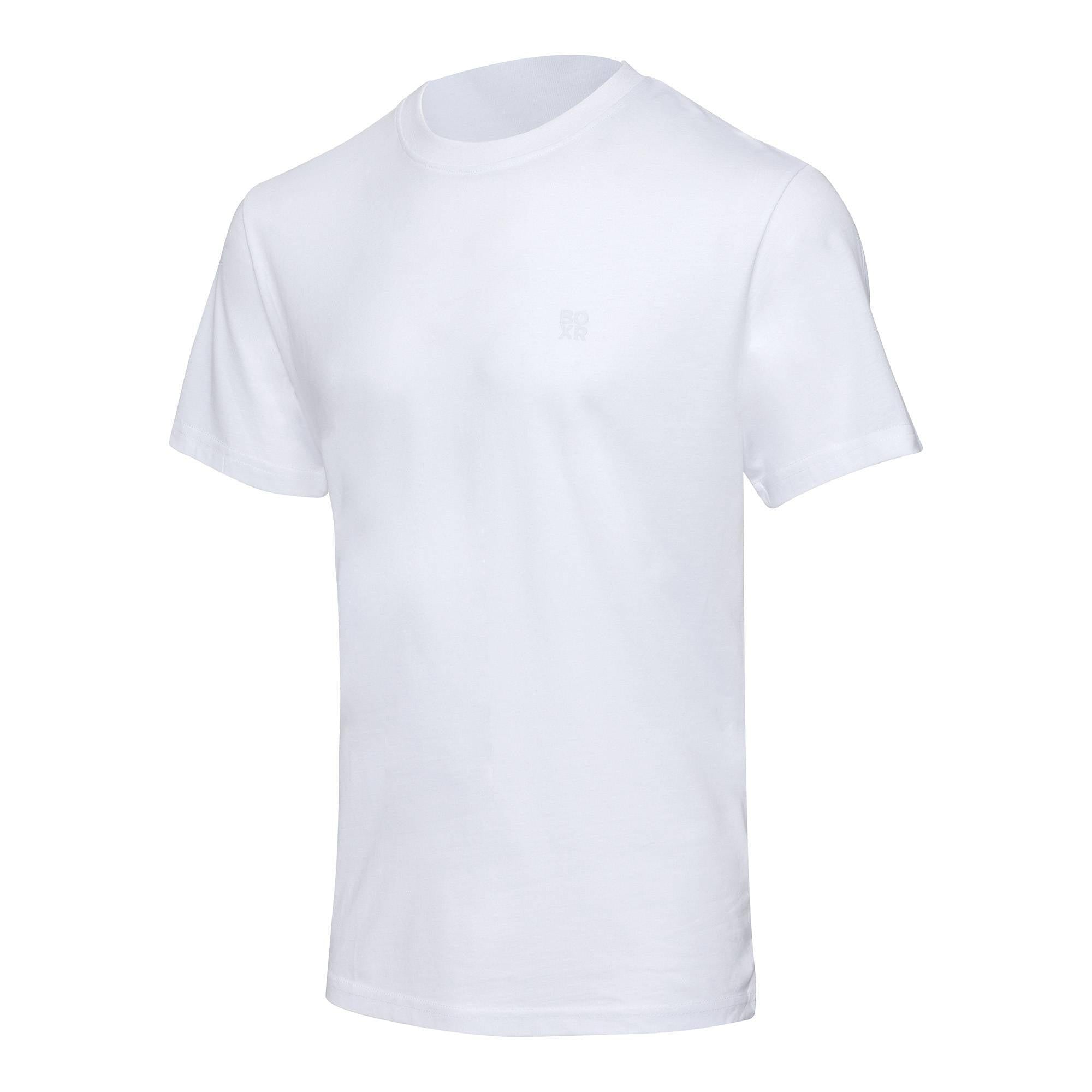 BOXR | Camisetas Casuales de Bambú - Pack de 1 - Blanco