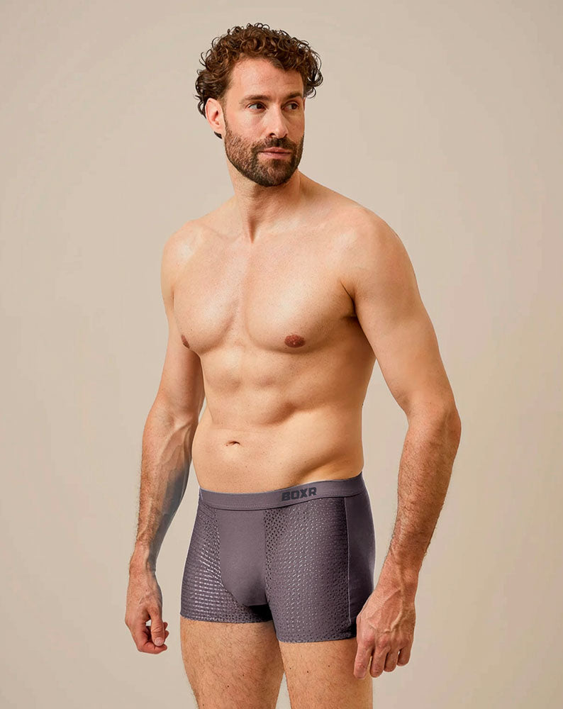 BOXR | Boxers De Bambú 2.0 - Pack de 9 - Gris