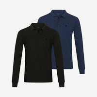 Polos de manga larga de Bambú pack de 2