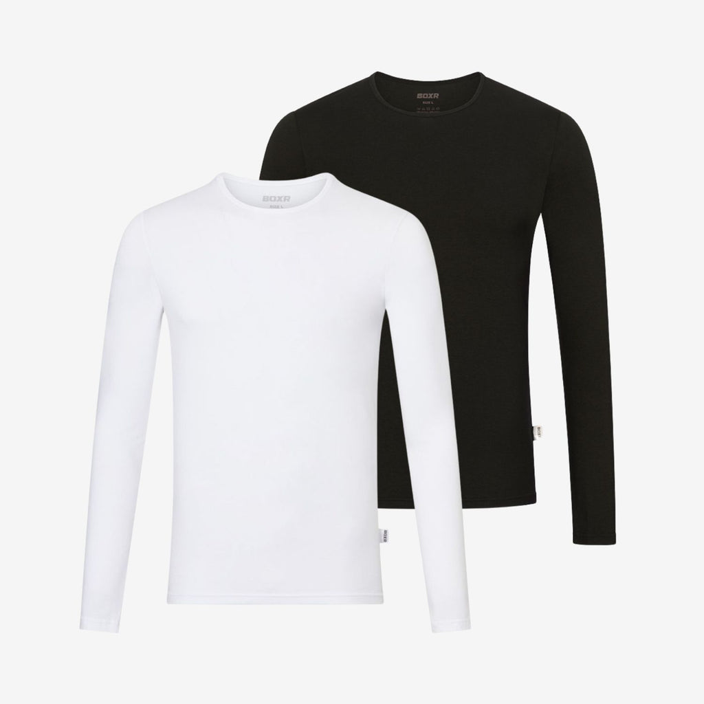 Camisetas interiores de manga larga de Bambú pack de 2