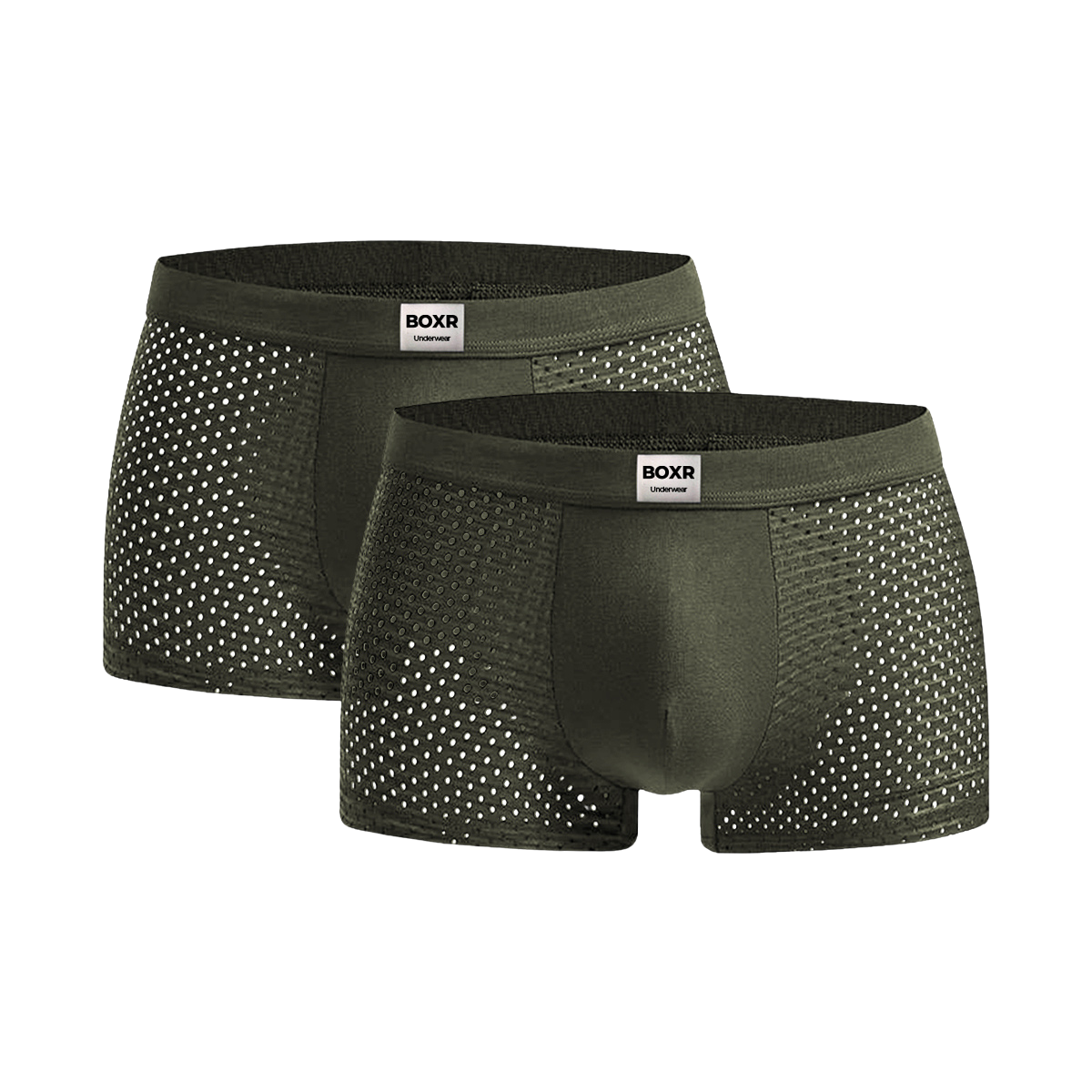 BOXR | Boxers De Bambú - Pack de 2 - Verde Oliva