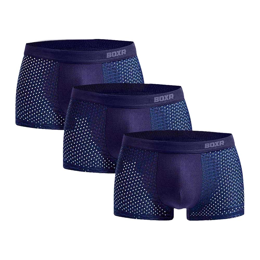 BOXR | Boxers De Bambú 2.0 - Pack de 3 - Azul