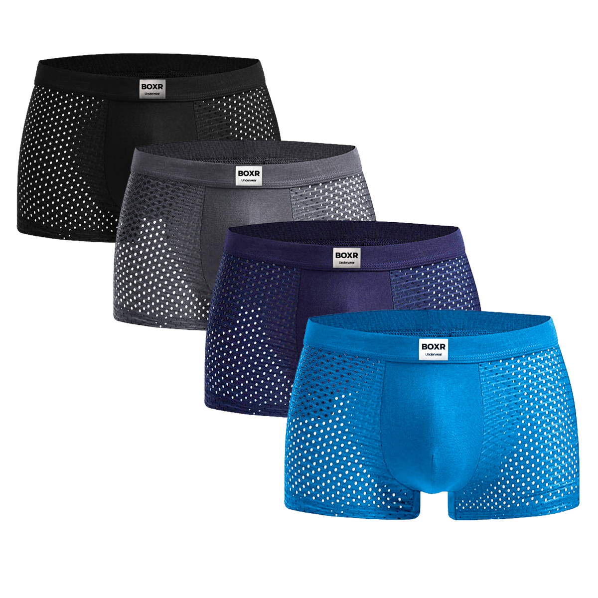 BOXR | Boxers De Bambú - Pack de 4 - Multicolor