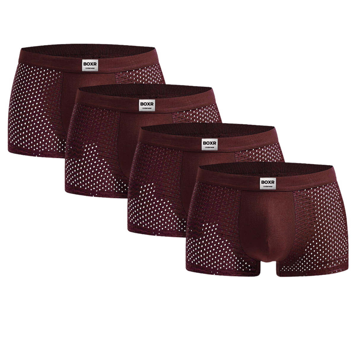 BOXR | Boxers De Bambú - Pack de 4 - Rojo