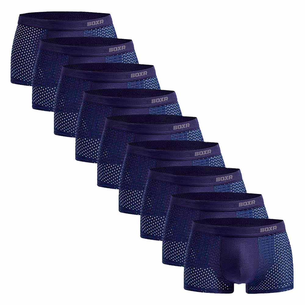 BOXR | Boxers De Bambú 2.0 - Pack de 9 - Azul