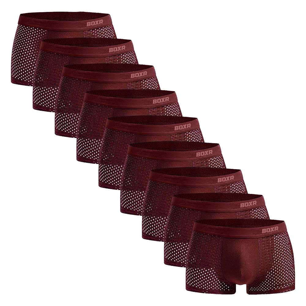 BOXR | Boxers De Bambú 2.0 - Pack de 9 - Rojo